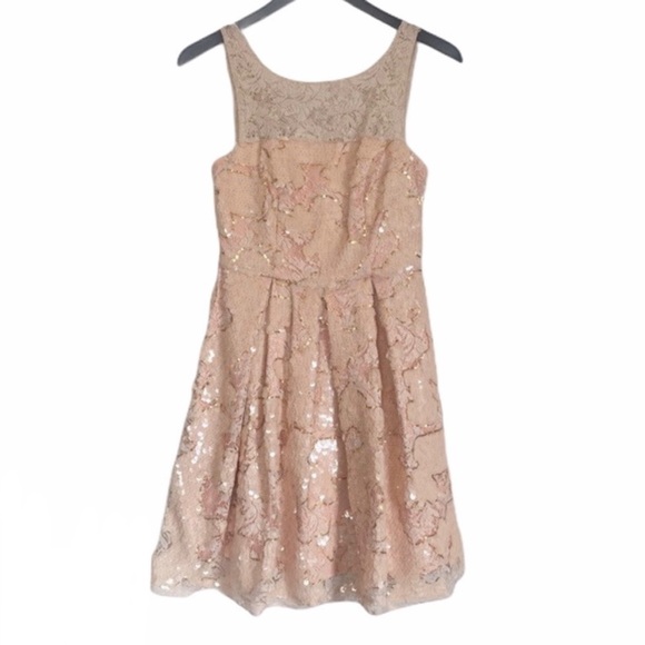 ANTHROPOLOGIE Eva Franco Sugarberry Sequin Dress Size 0 - Picture 1 of 8